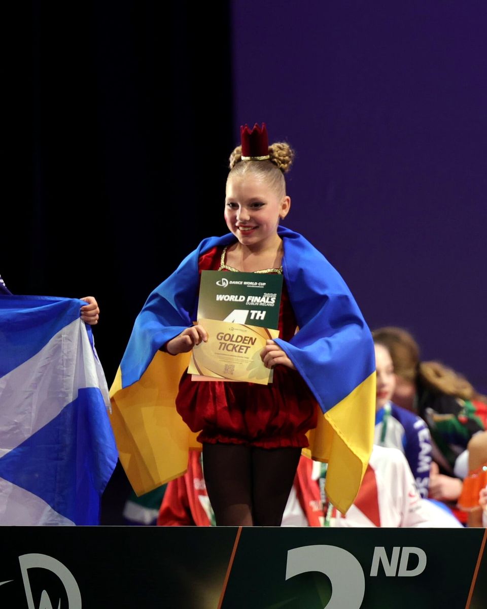 Нагородження Dance World Cup Finals 2026, Дублін: учасниця з Golden Ticket збірної України