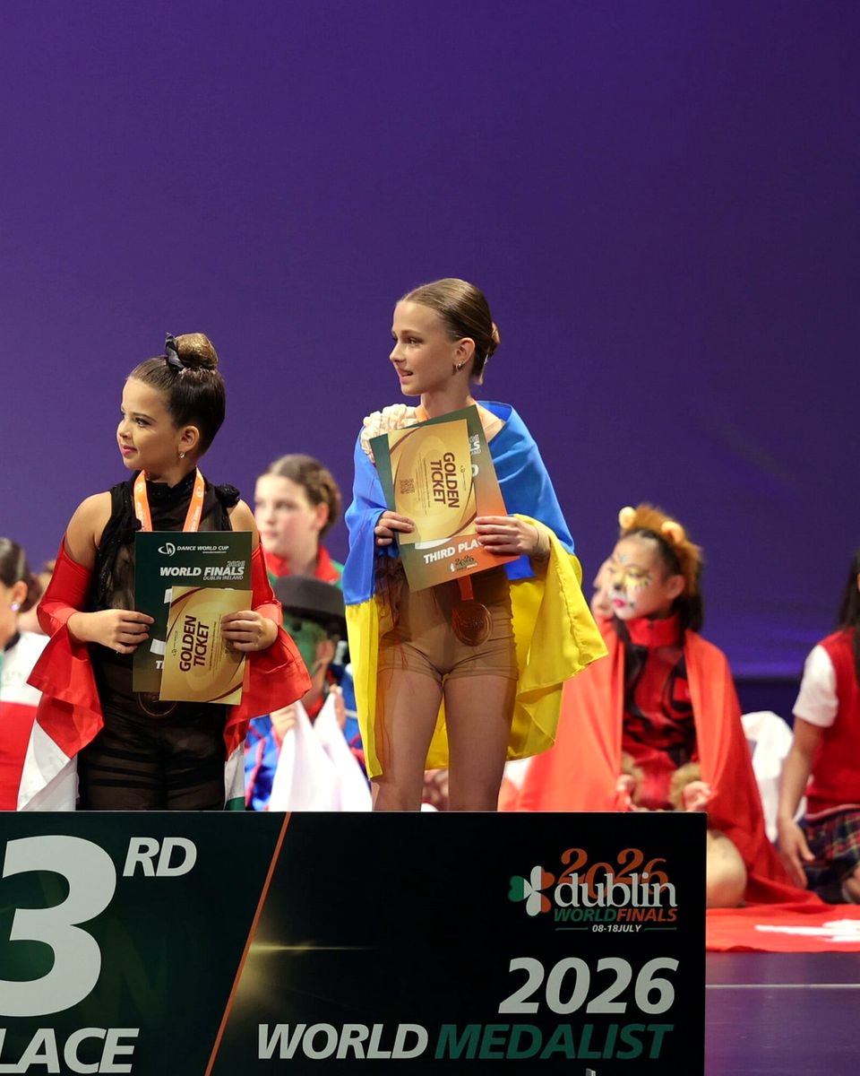 Нагородження Dance World Cup Finals 2026, Дублін: бронзова призерка з Golden Ticket збірної України